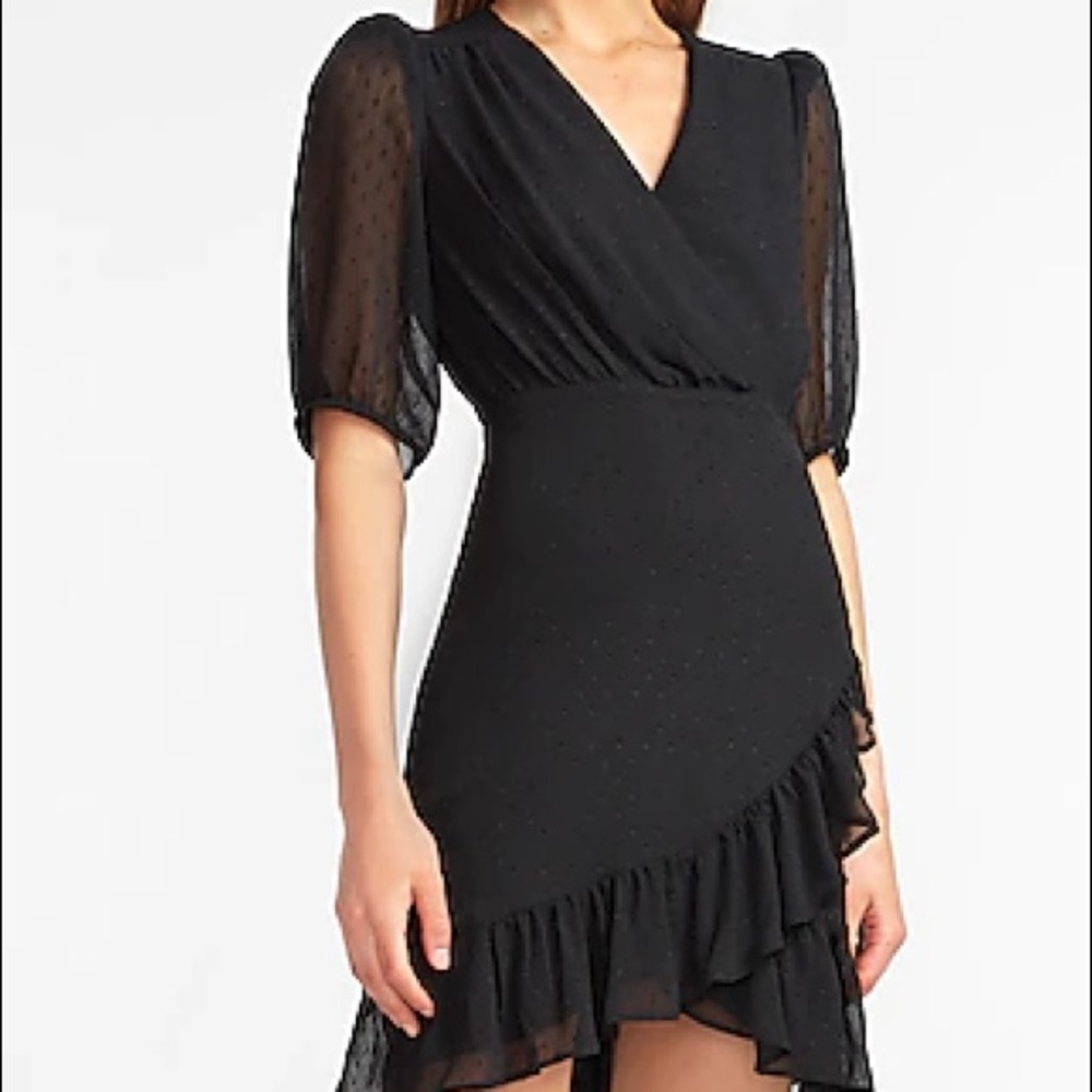 Express Wrap Front Sheath Dress